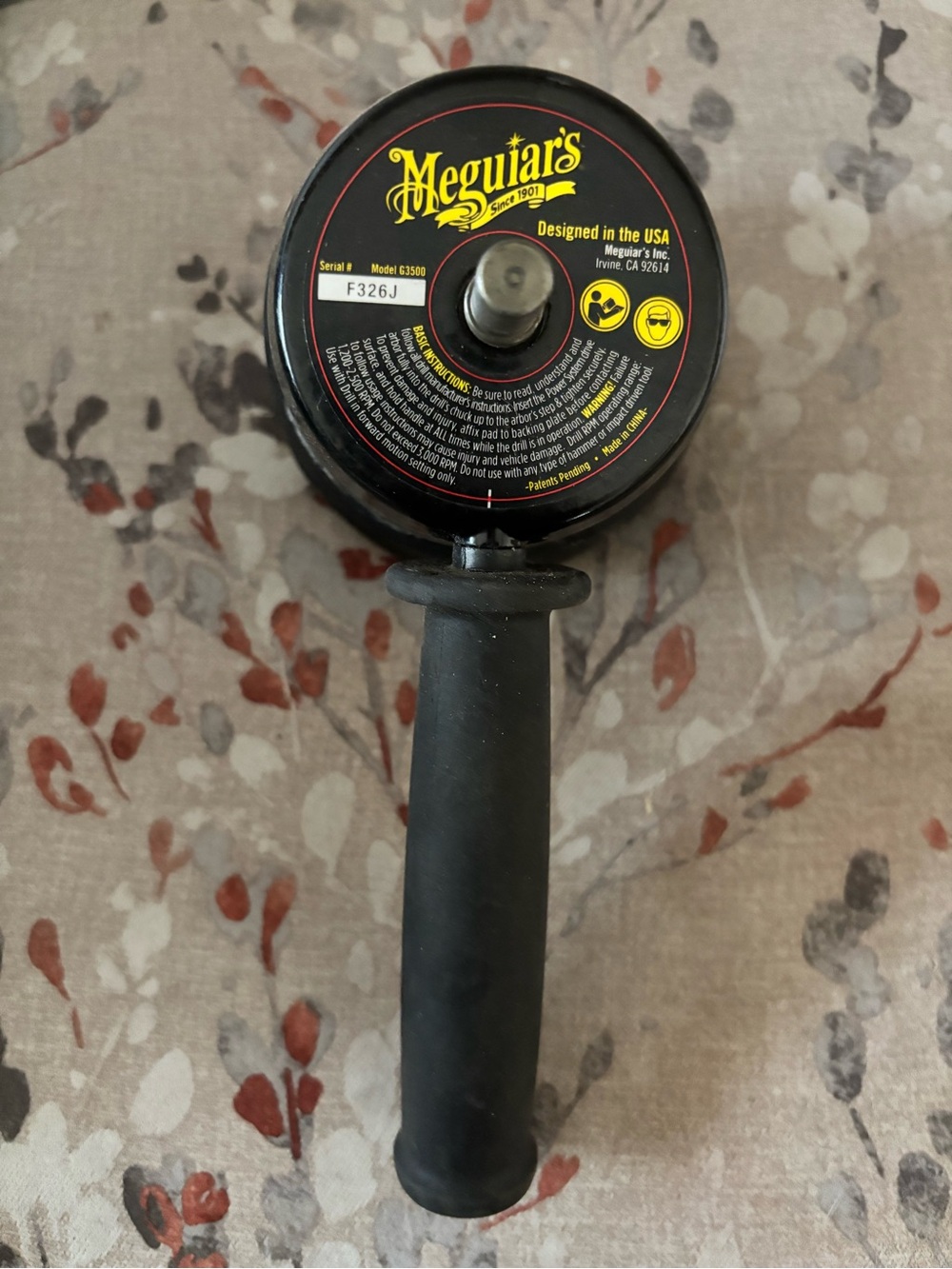 Meguiar's Dual-Action Polisher Handle - Black